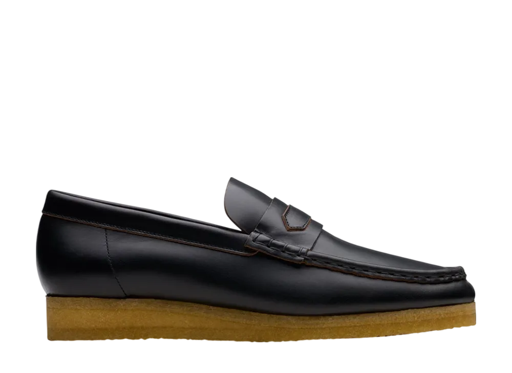 クラークス ワラビー ペニー "ブラックスムースレザー"