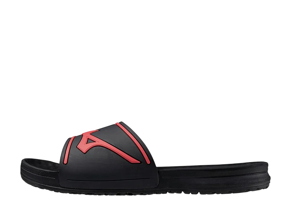 ミズノ リラックススライド2 "ダークグレー/ラディアントレッド"