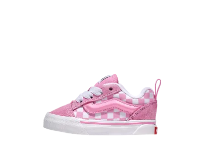 Vans Toddler Knu Skool Checkerboard "Prism Pink/White"