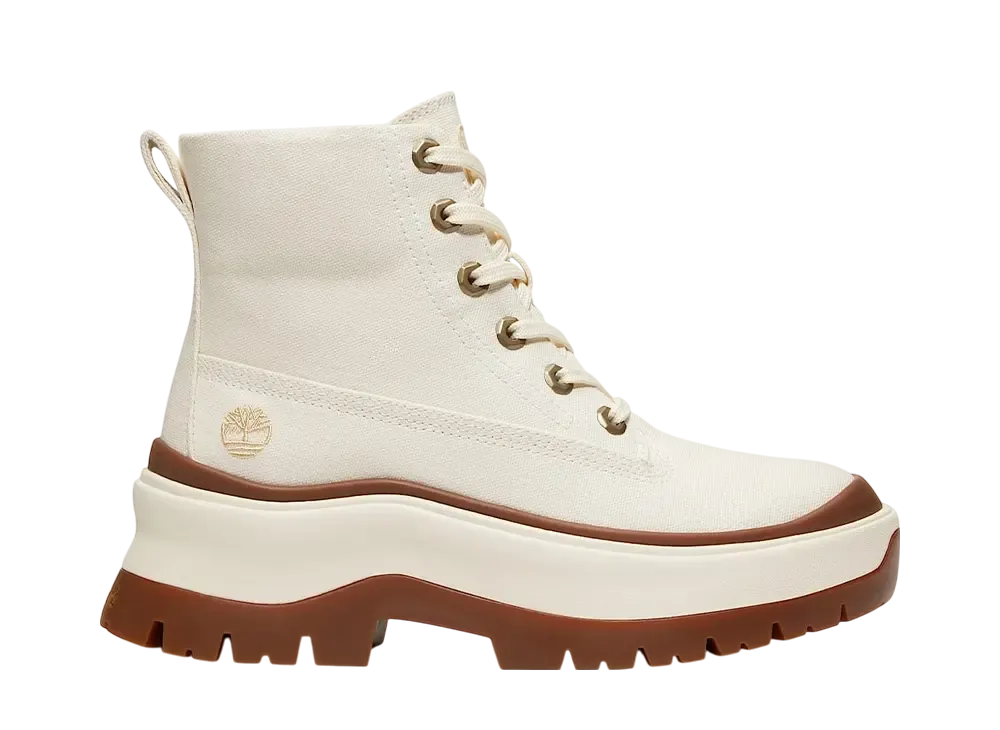 Timberland Women's Roxie Lane Mid Lace Up Boot "Natural Canvas"