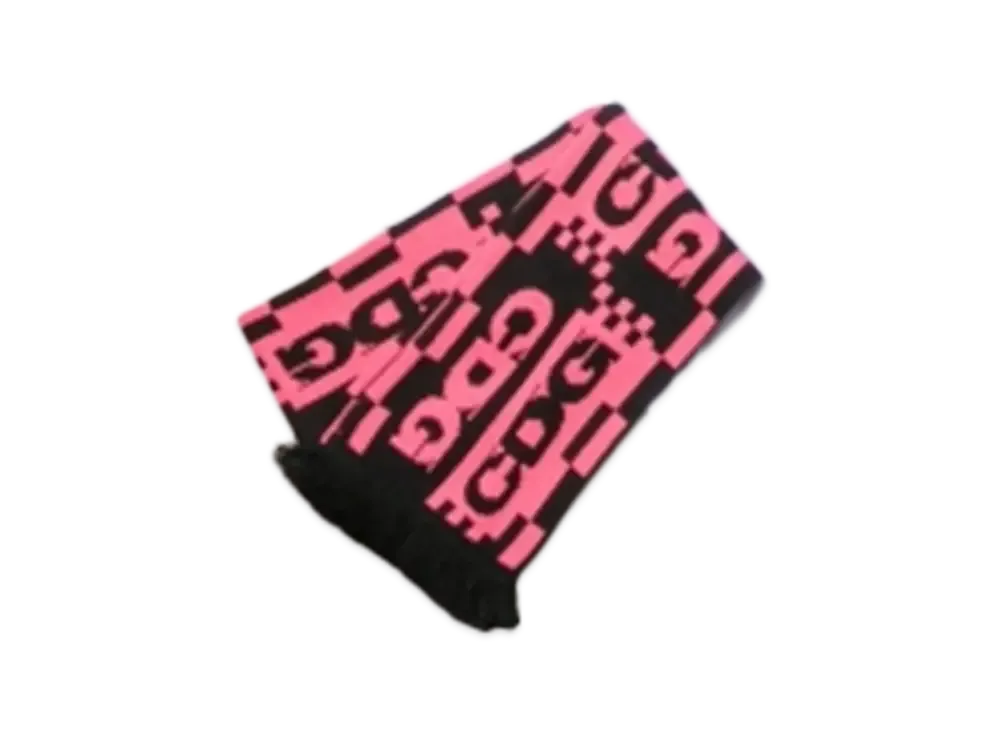 Comme des Garcons CDG Pink Logo Scarf 