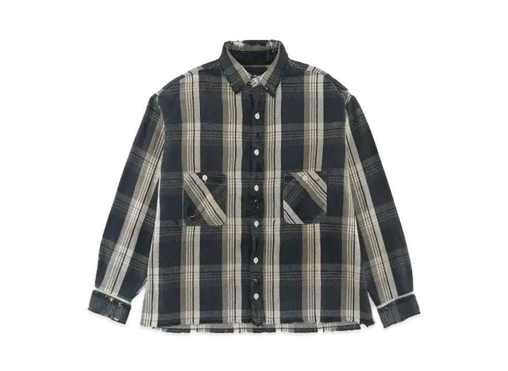 SAINT Mxxxxxx Flannel Shirt Check "Black"