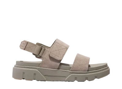 Timberland Women's Greyfield 2 Strap Sandal "Light Taupe Suede"
