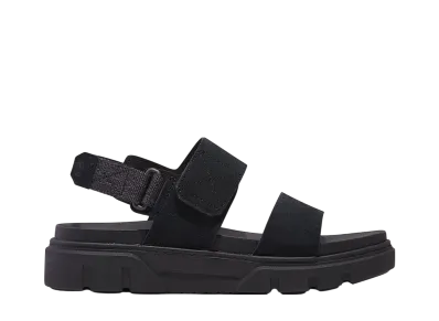Timberland Women's Greyfield 2 Strap Sandal "Black Suede"