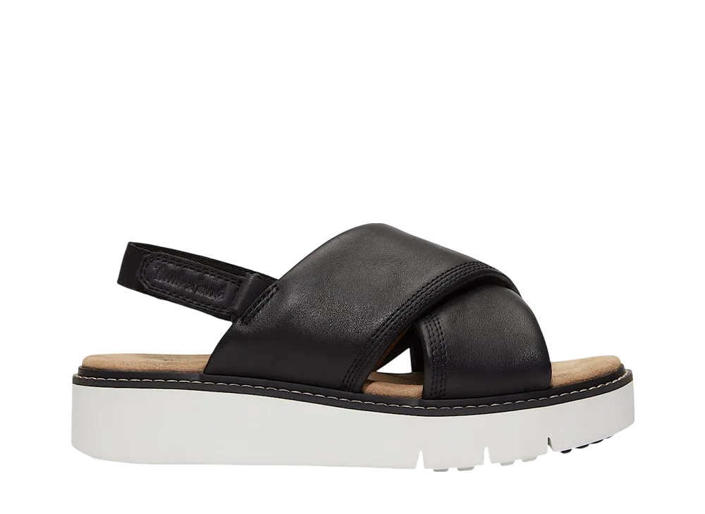 ティンバーランド ウィメンズ サファリ ドーン バックストラップ サンダル "ブラックフルグレイン"