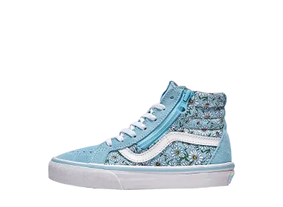Vans Little Kids Sk8-Hi Reissue Side Zip "Blue/White"
