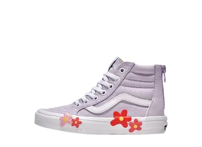 Vans Little Kids Sk8-Hi Zip Flower "Evening Haze Purple"