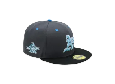 NEW ERA x THE CAP 'Rock Glacier' 59Fifty Oakland Athletics "Graphite/Black"