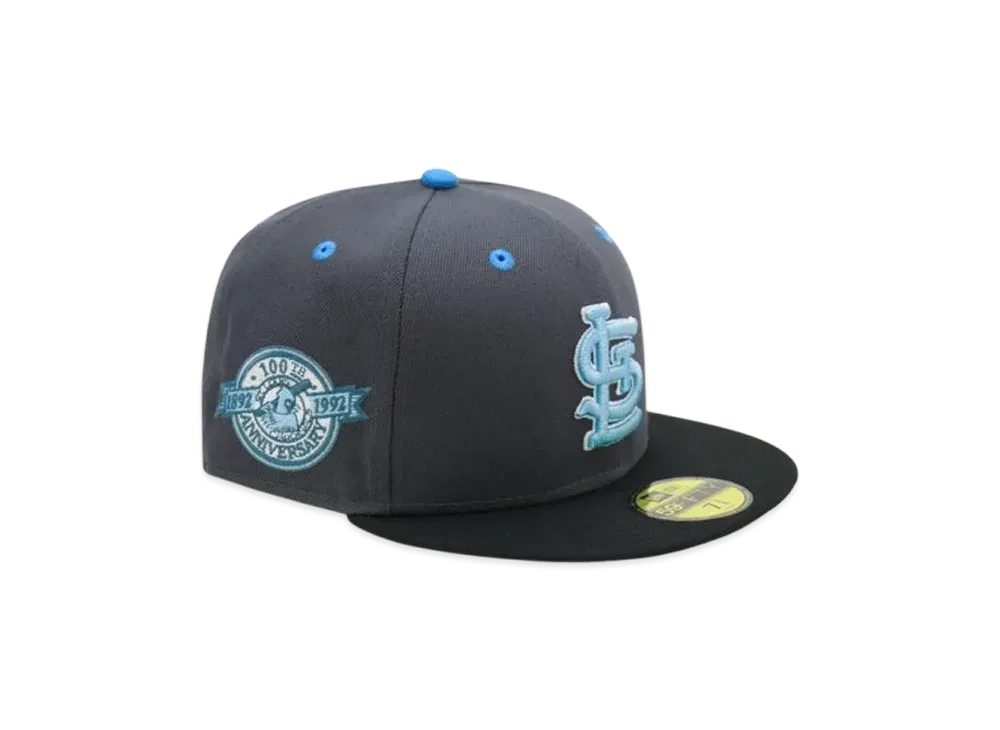 NEW ERA x THE CAP 'Rock Glacier' 59Fifty St. Louis Cardinals "Graphite/Black"
