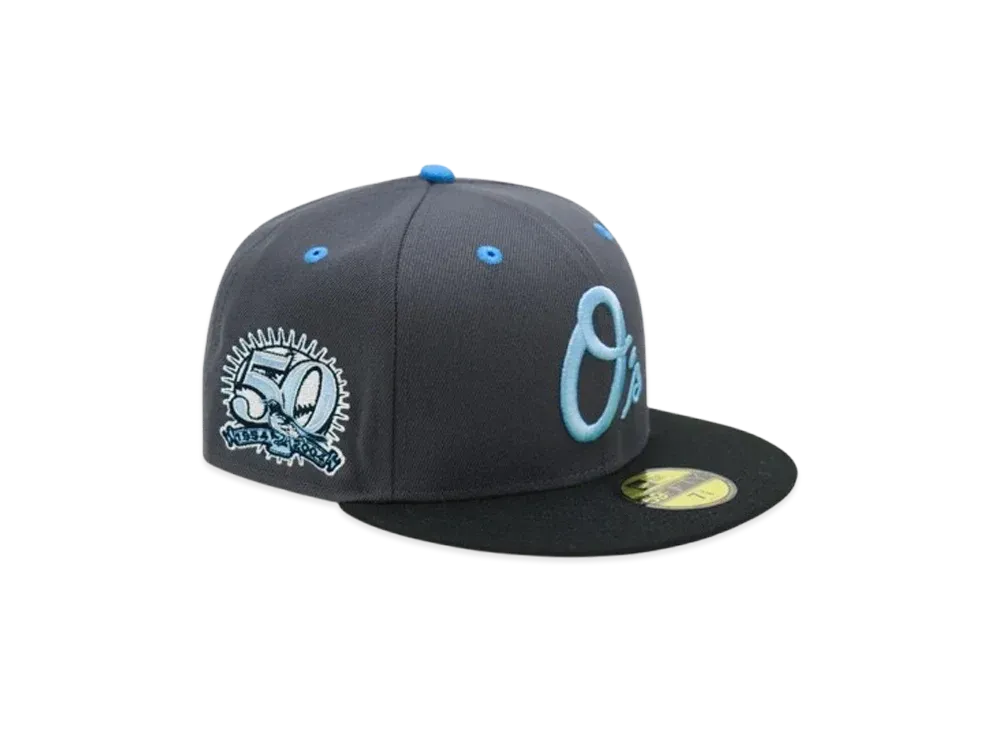 NEW ERA x THE CAP 'Rock Glacier' 59Fifty Baltimore Orioles "Graphite/Black"