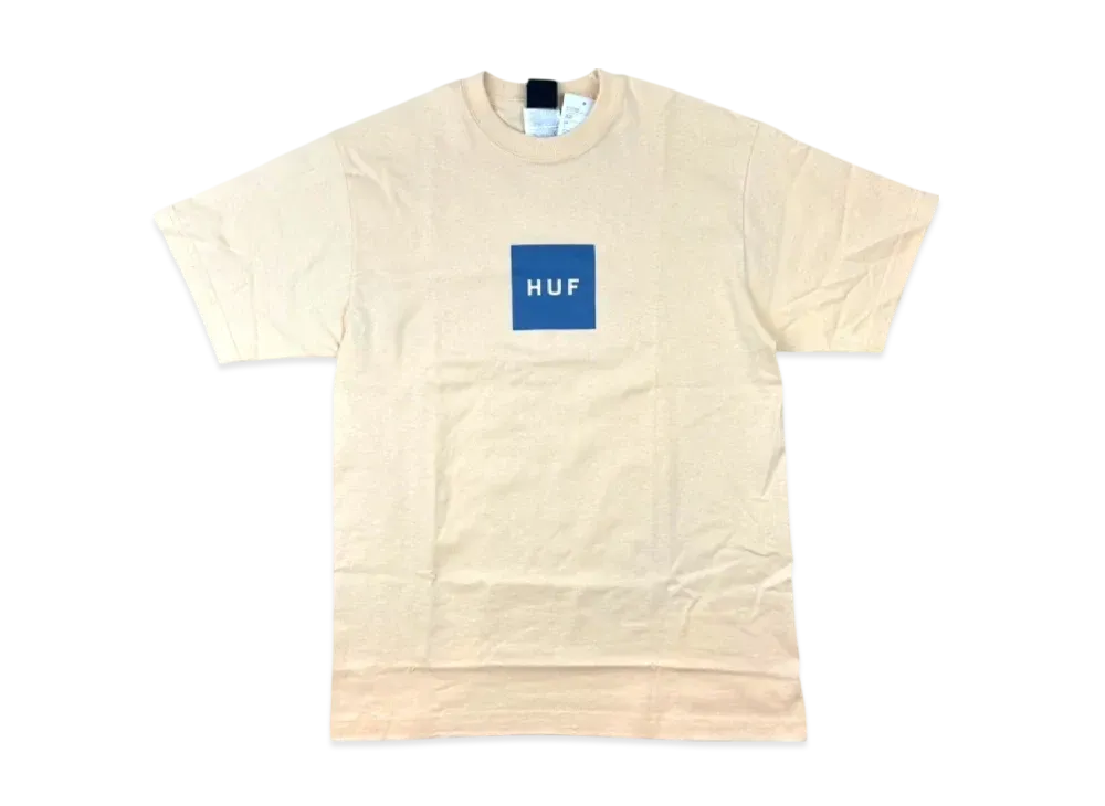 HUF Essentials Box Logo S/S Tee "Wheat"