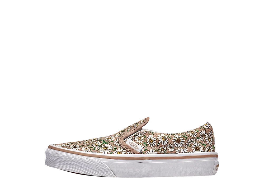 Vans Little Kids Classic Slip-On "Brown/White"
