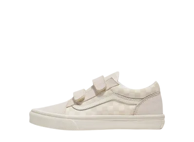 Vans Big Kids Old Skool V Checkerboard "Beige"