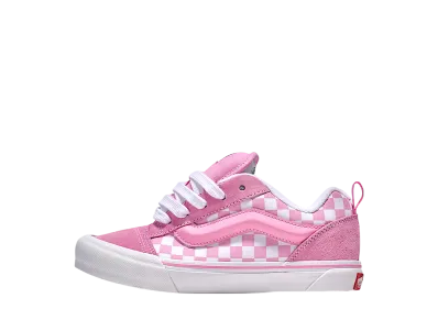 Vans Little Kids Knu Skool Checkerboard "Prism Pink/White"