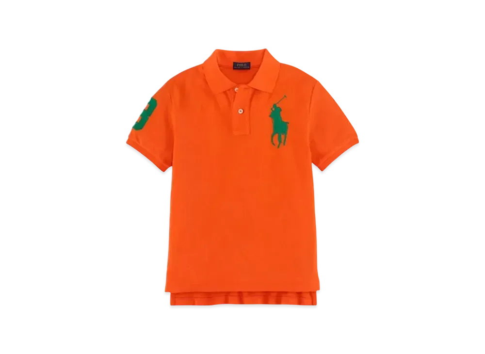 Polo Ralph Lauren Kids Custom-Fit Big Pony Polo Shirt "Orange"
