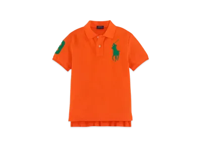 Polo Ralph Lauren Kids Custom-Fit Big Pony Polo Shirt "Orange"