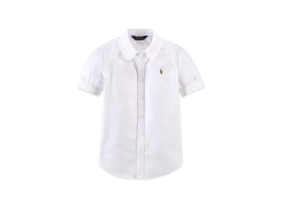 Polo Ralph Lauren Kids Cotton Oxford Shirt "White"