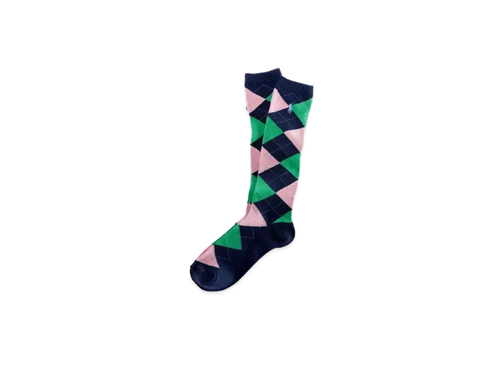 Polo Ralph Lauren Kids Argyle Knee-High Socks "Navy"