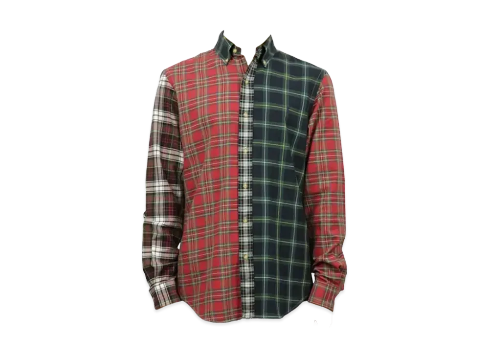 Polo Ralph Lauren Custom-Fit Solid Oxford Shirt "Green/Red"