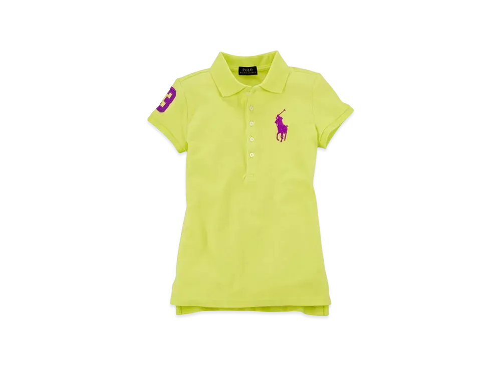 Polo Ralph Lauren Kids Big Pony Stretch Cotton Polo "Yellow"
