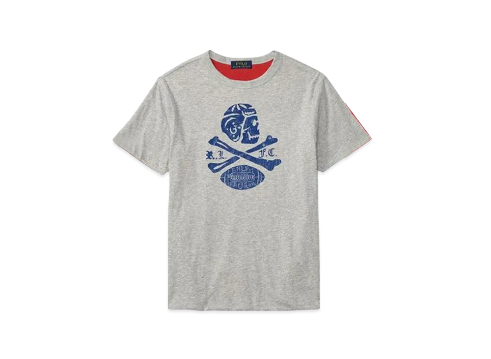 ポロラルフローレン キッズ リバーシブル コットン グラフィックTシャツ "グレー"