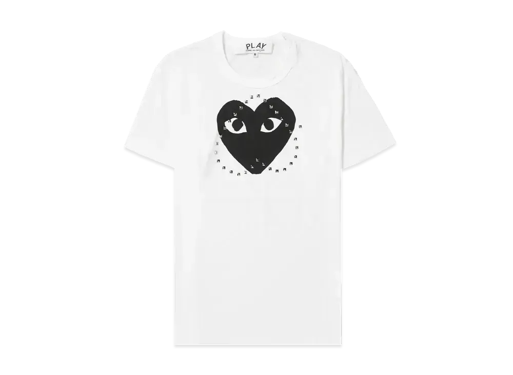 COMME des GARCONS PLAY CDG Tee "White/Black"