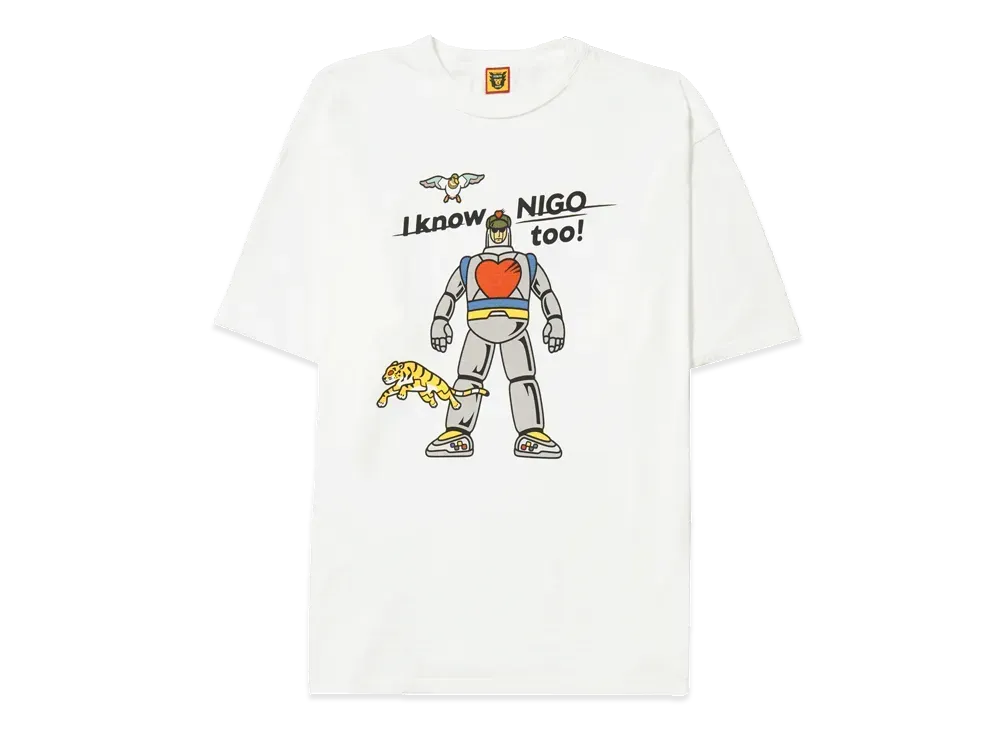 HUMAN MADE x I KNOW NIGO TOO Graphic T-Shirt "White"
