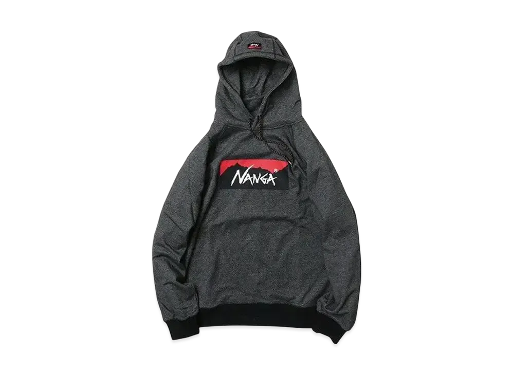 NANGA Logo Pullover Eco Hoodie "Black"