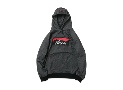 NANGA Logo Pullover Eco Hoodie "Black"