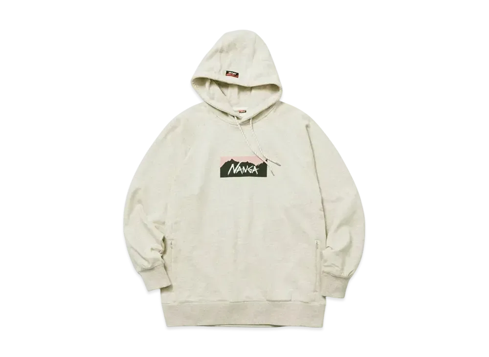 NANGA Logo Pullover Eco Hoodie "Beige"