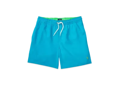 Polo Ralph Lauren Kids Hawaiian Twill Swim Trunk "Blue"
