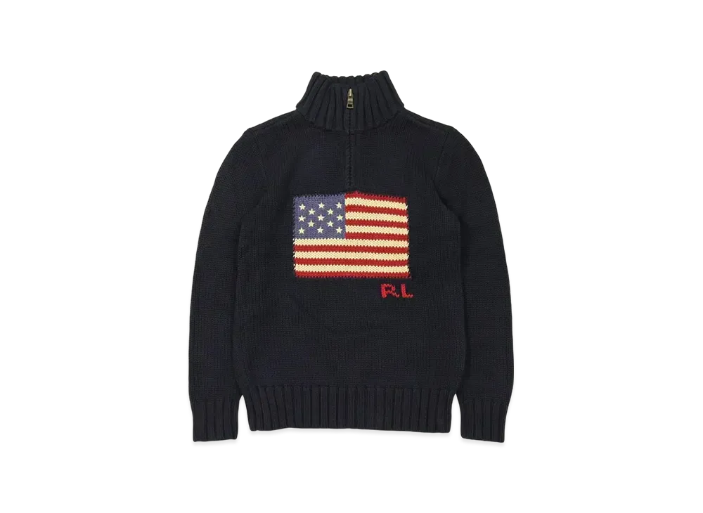 Polo Ralph Lauren Kids Henry Neck Sweater "Navy"