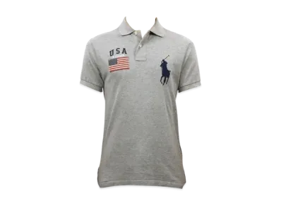 Polo Ralph Lauren Custom-Fit Big Pony Flag Polo "Grey"