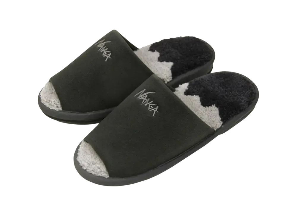 NANGA Logo Room Shoes "Black"