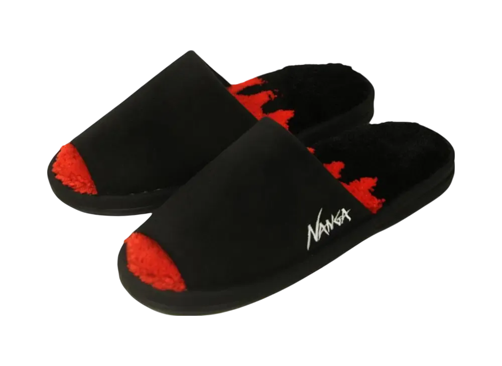 NANGA Logo Room Shoes "RedBlack"