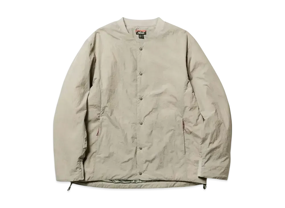 NANGA CollarleSS Cardigan "Beige"