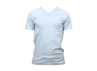 Polo Ralph Lauren Custom Fit Cotton V-Neck T-Shirt "Light Blue"