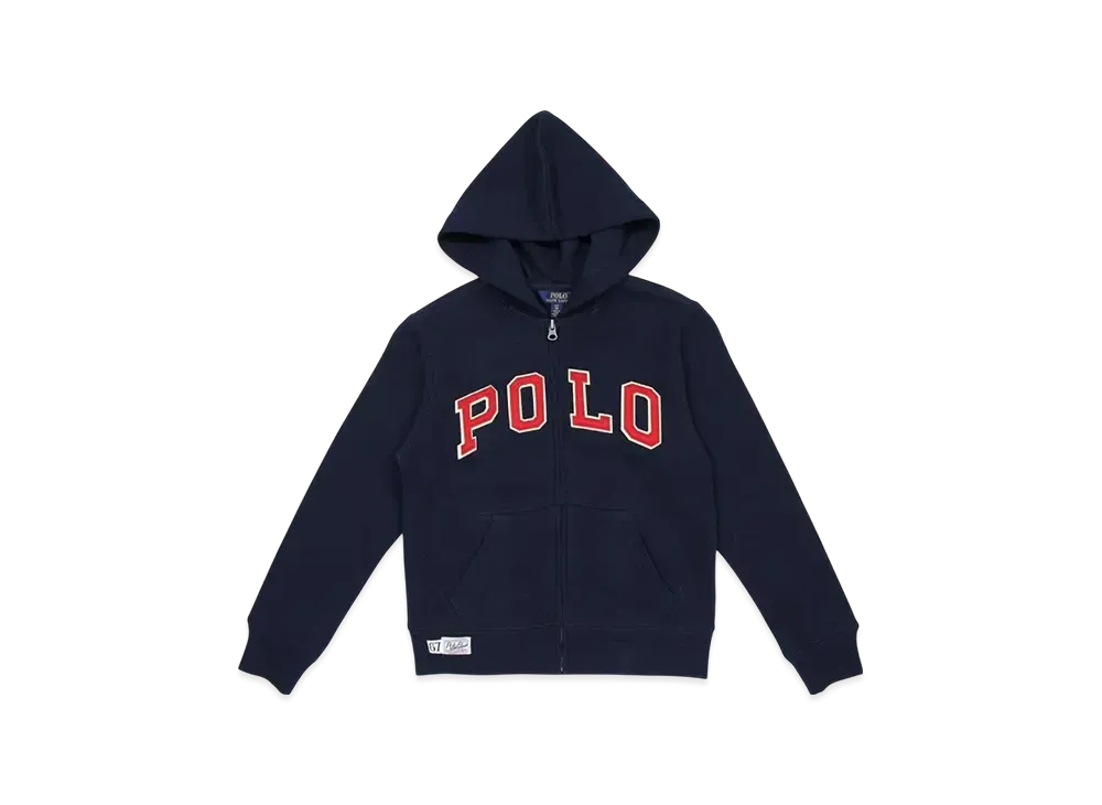 Polo Ralph Lauren Kids Cotton Blend Fleece Hoodie "Navy"