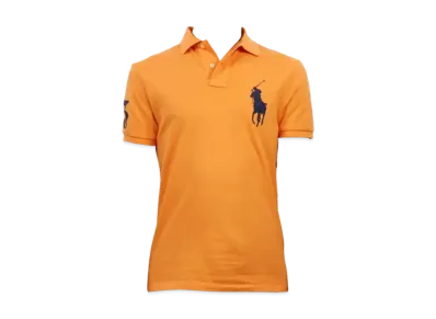 Polo Ralph Lauren Big Pony Custom Slim Fit Cotton Mesh Polo "Orange"