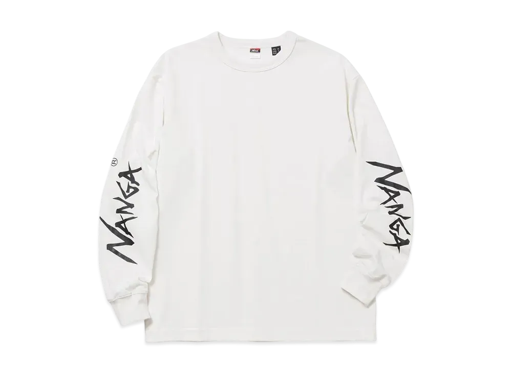 NANGA LS T-Shirt Crew Neck Eco Hybrid "White"