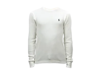 Polo Ralph Lauren Long Sleeve Waffle Thermal Tee "White"