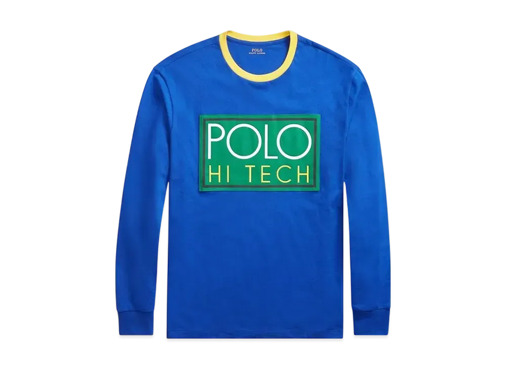 Polo Ralph Lauren Hi Tech Logo Graphic Long-Sleeve T-Shirt "Blue"