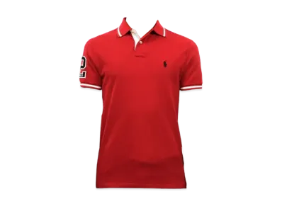 Polo Ralph Lauren Custom Slim Fit Cotton Mesh Polo "Red"