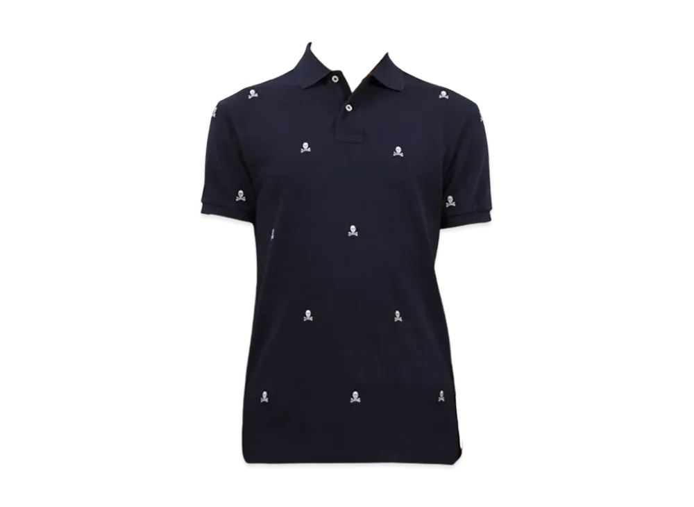 Polo Ralph Lauren Skull Custom Fit Cotton Mesh Polo "Navy"