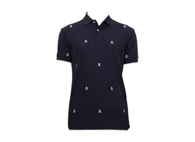 Polo Ralph Lauren Skull Custom Fit Cotton Mesh Polo "Navy"