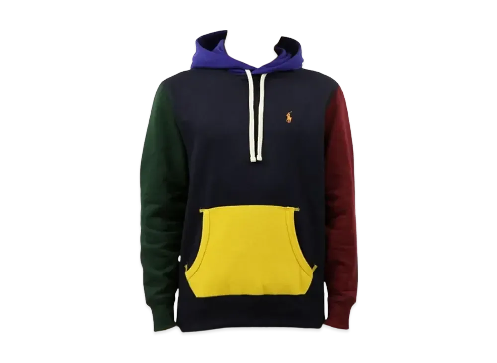 Polo Ralph Lauren Fleece Pull Over Hood Parka "Navy/Green"