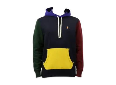 Polo Ralph Lauren Fleece Pull Over Hood Parka "Navy/Green"