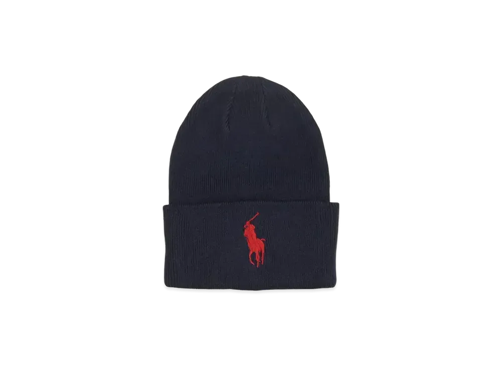 Polo Ralph Lauren Big Pony Cuff Hat "Navy"