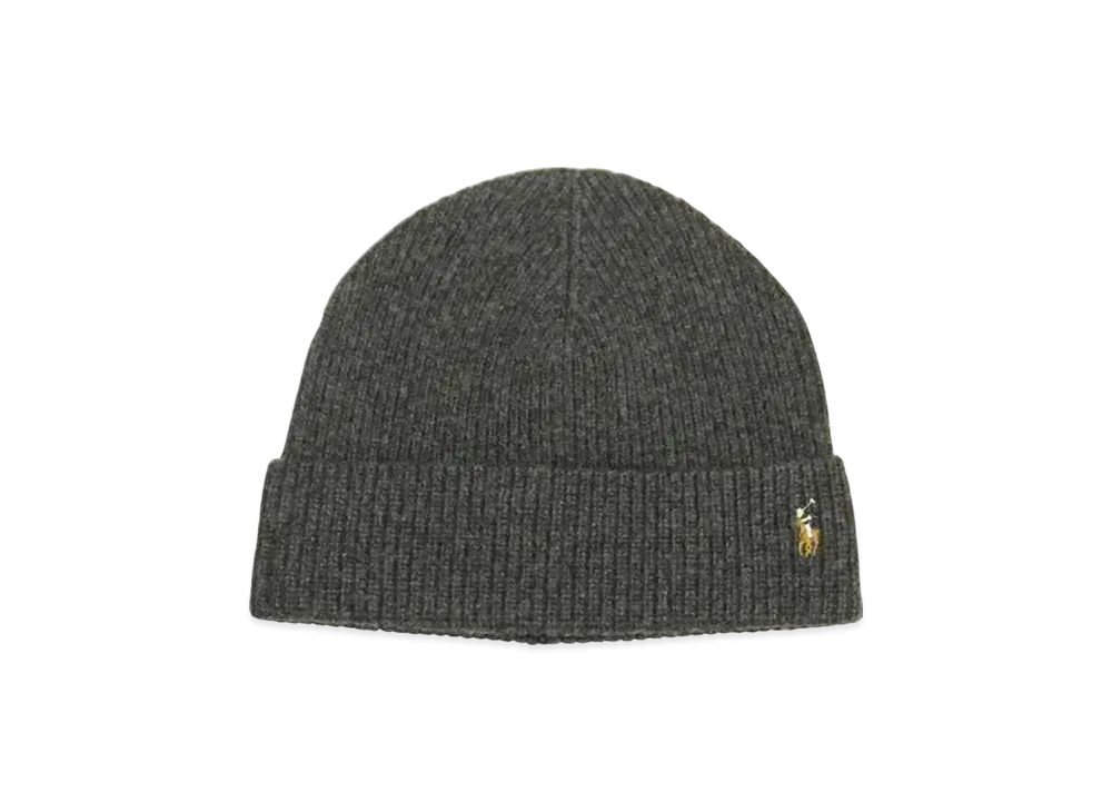 Polo Ralph Lauren Signature Cuff Hat "Charcoal"