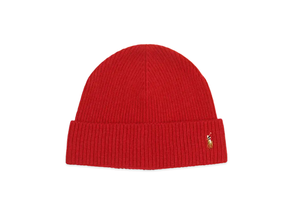 Polo Ralph Lauren Signature Cuff Hat "Red"